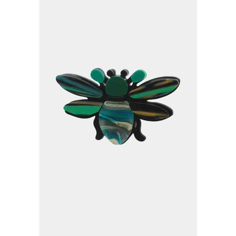 Voodoo Vixen - Resin Bug Broche - Green